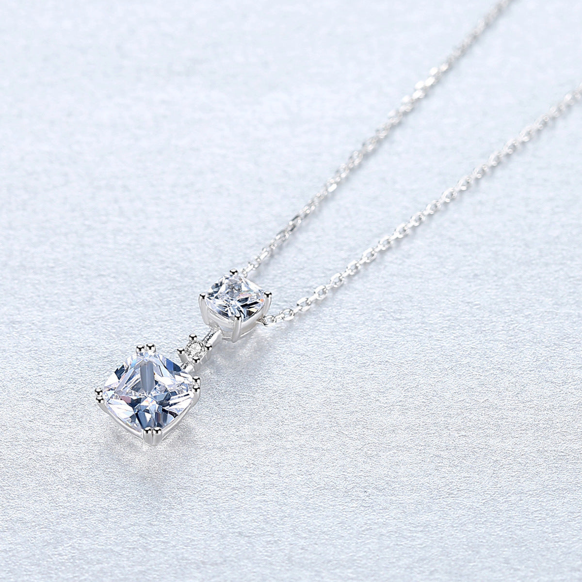 Simple Female Silver Necklace Silver Jewelry
