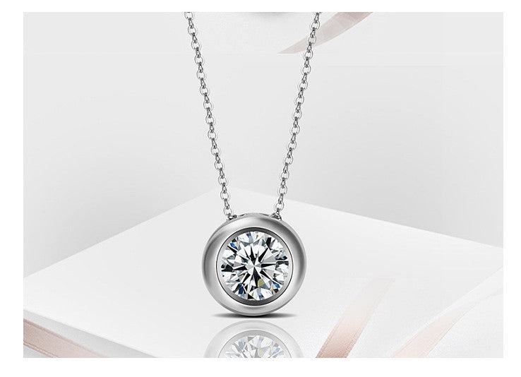 Women's silver jewelry pendant necklace