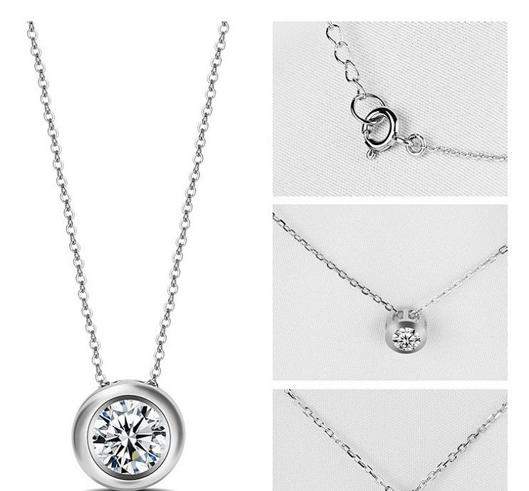 Women's silver jewelry pendant necklace