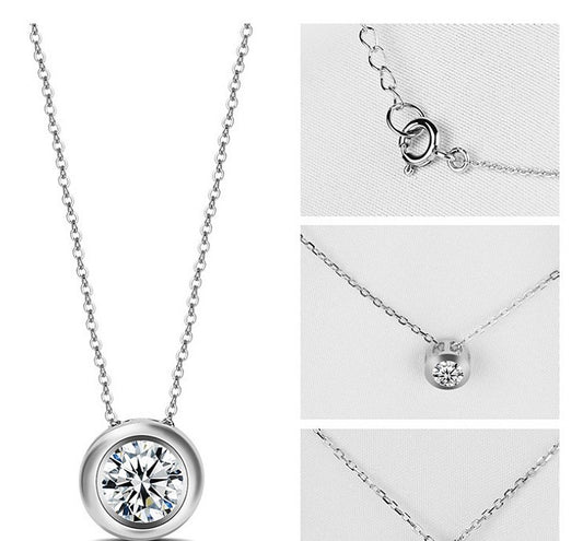 Women's silver jewelry pendant necklace
