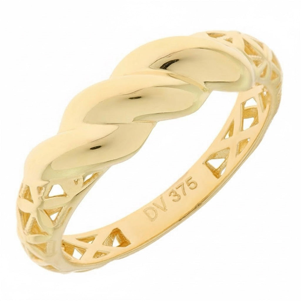 14ct Gold Braided Ring