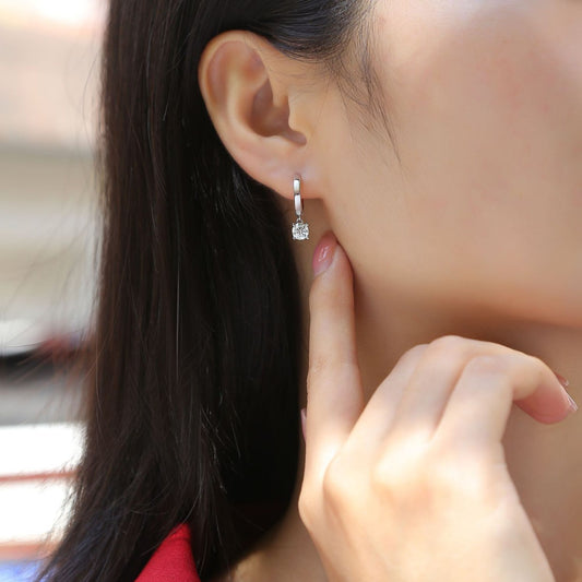 Moissanite Ear Ring Female Temperament Wedding Affordable Luxury Fashion