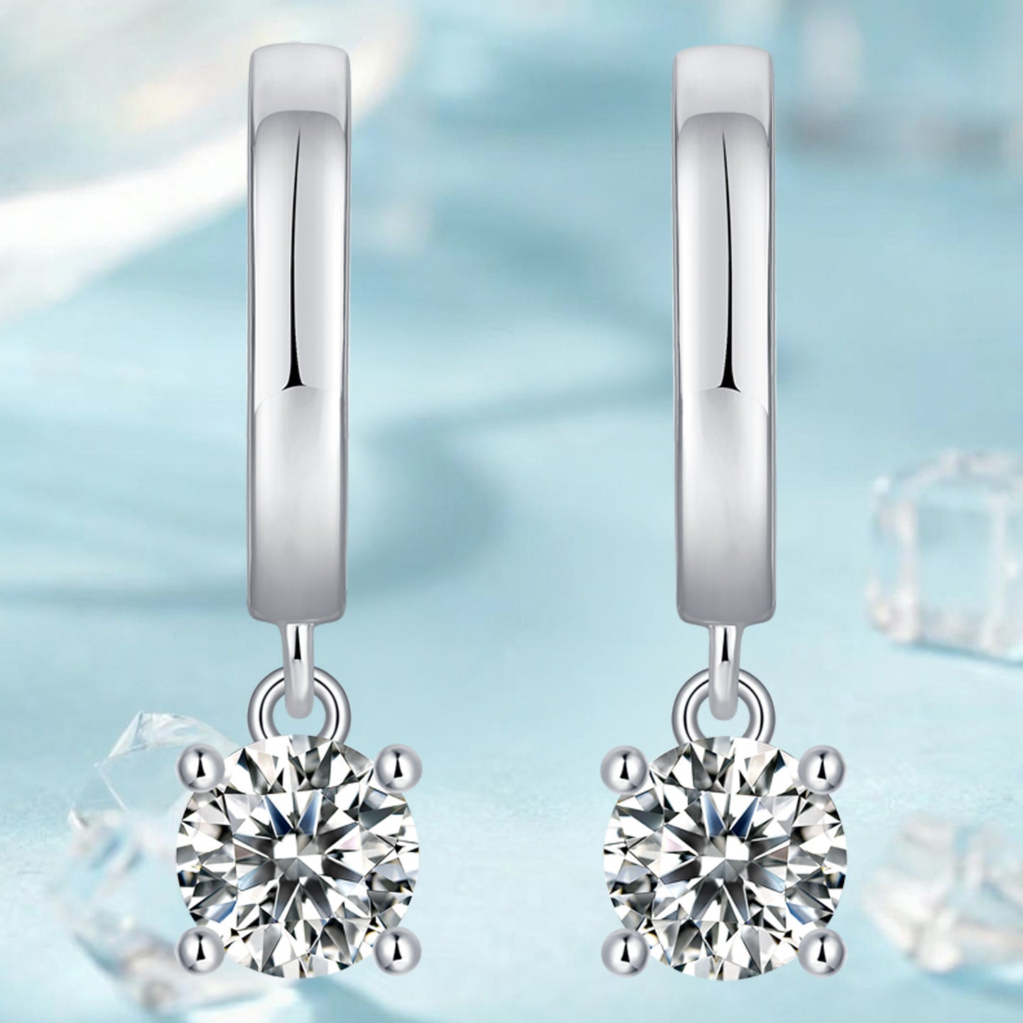 Moissanite Ear Ring Female Temperament Wedding Affordable Luxury Fashion